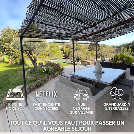 Villa La Raguette Piscine, Vue, Vaste Jardin, Ideale Famille Montauroux