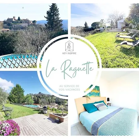 Villa La Raguette Piscine, Vue, Vaste Jardin, Ideale Famille *